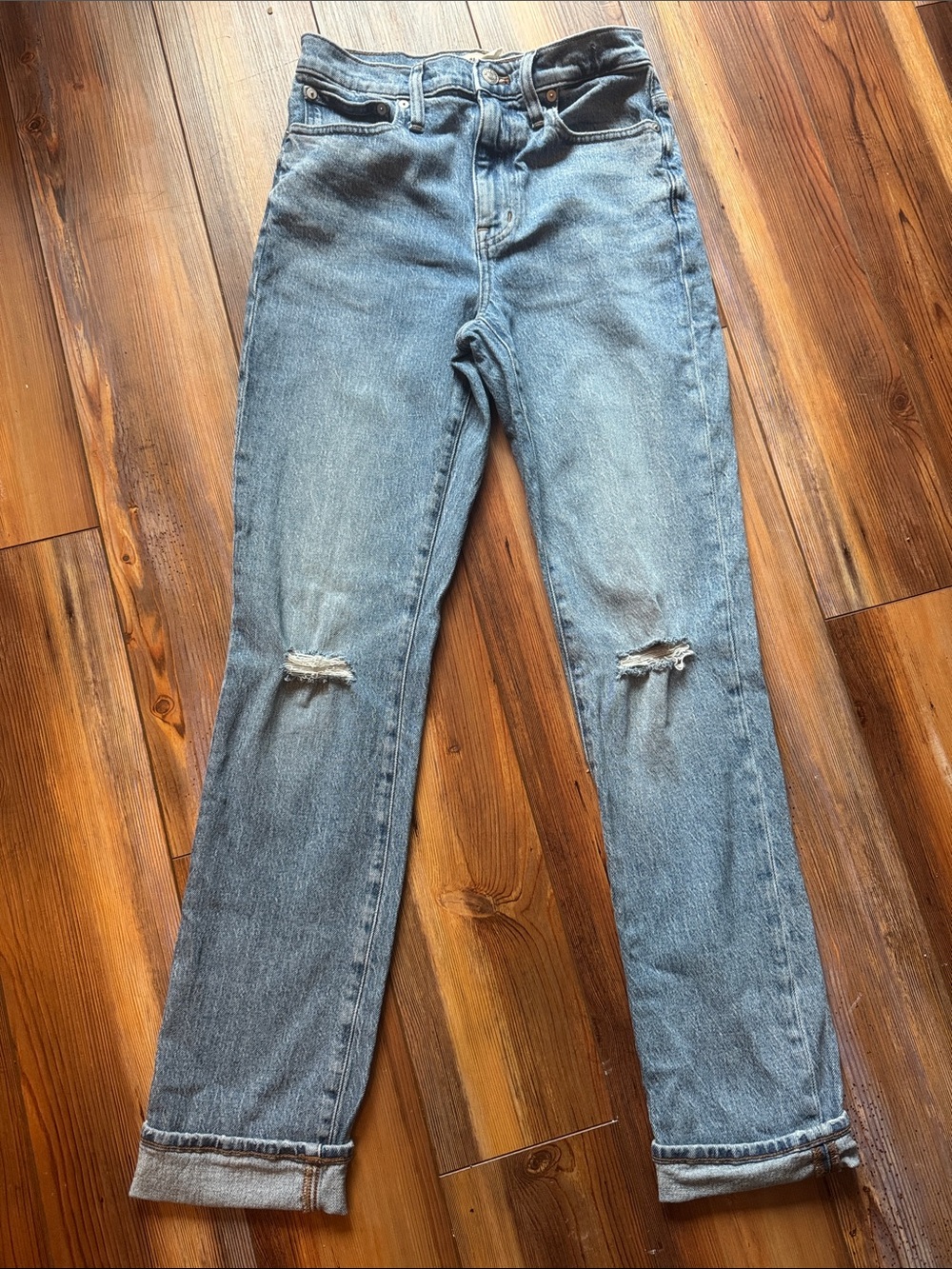 Madewell The High-Rise Slim Boyjean Jeans Size 25T - Picture 3 of 7